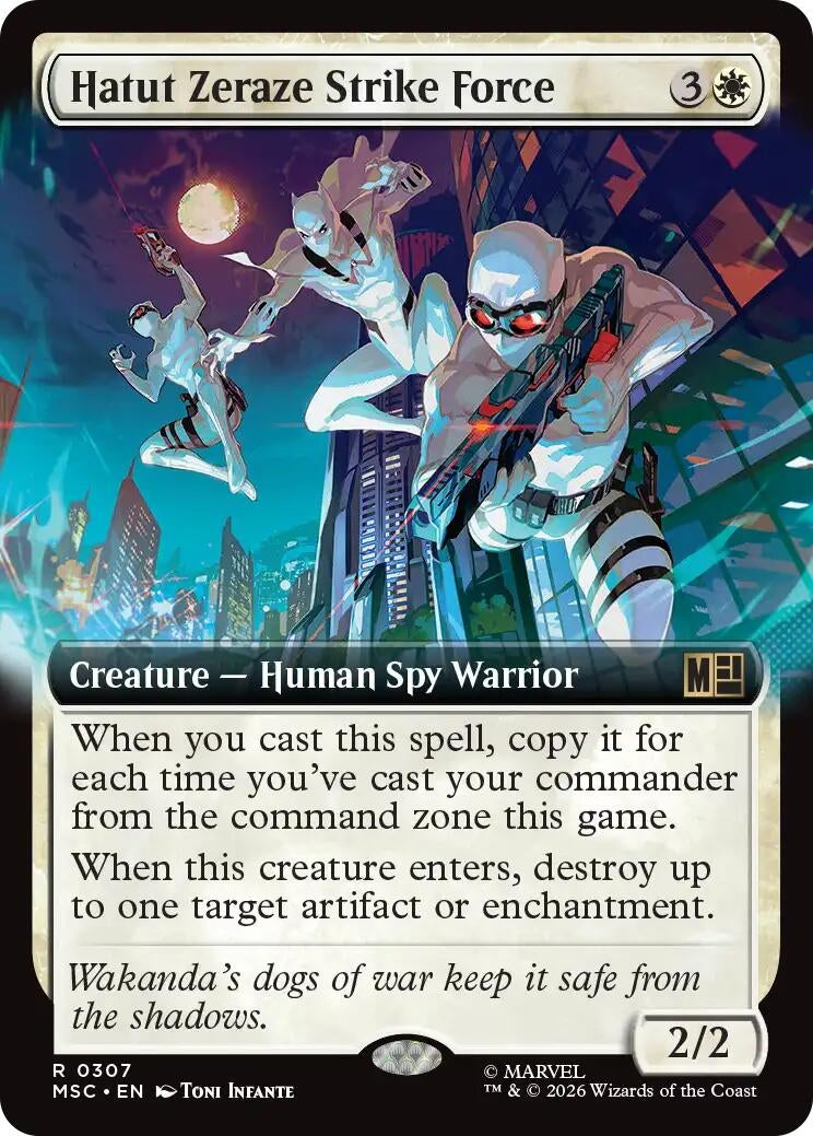 Image for Hatut Zeraze Strike Force (Extended Art) (307) [Commander: Marvel Super Heroes] - Magic: The Gathering