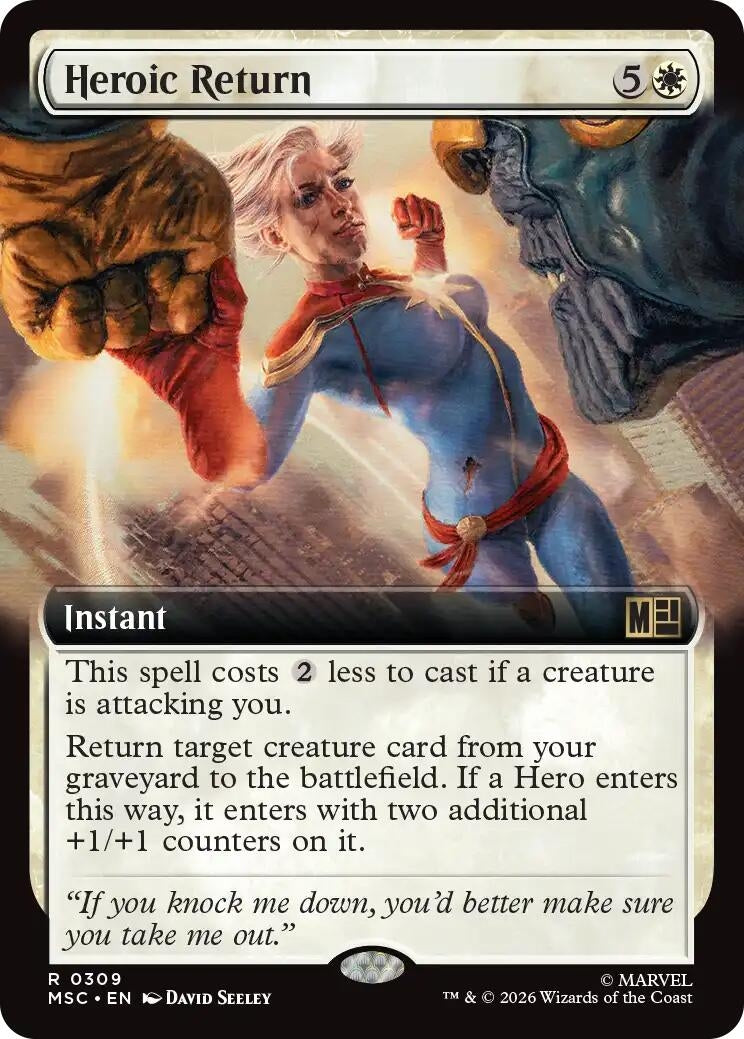 Image for Heroic Return (Extended Art) (309) [Commander: Marvel Super Heroes] - Magic: The Gathering