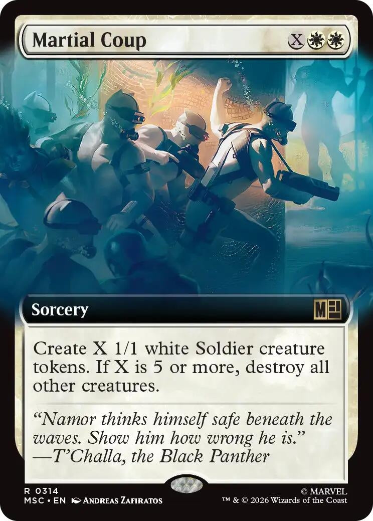 Image for Martial Coup (Extended Art) (314) [Commander: Marvel Super Heroes] - Magic: The Gathering