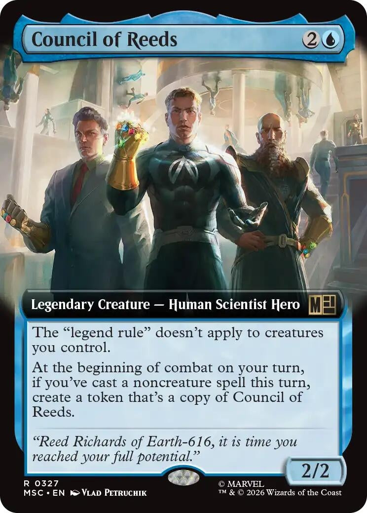 Image for Council of Reeds (Extended Art) (327) [Commander: Marvel Super Heroes] - Magic: The Gathering