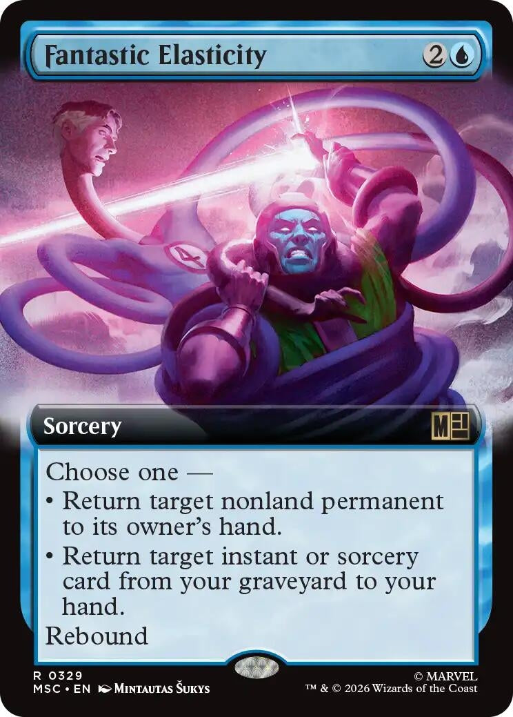 Image for Fantastic Elasticity (Extended Art) (329) [Commander: Marvel Super Heroes] - Magic: The Gathering