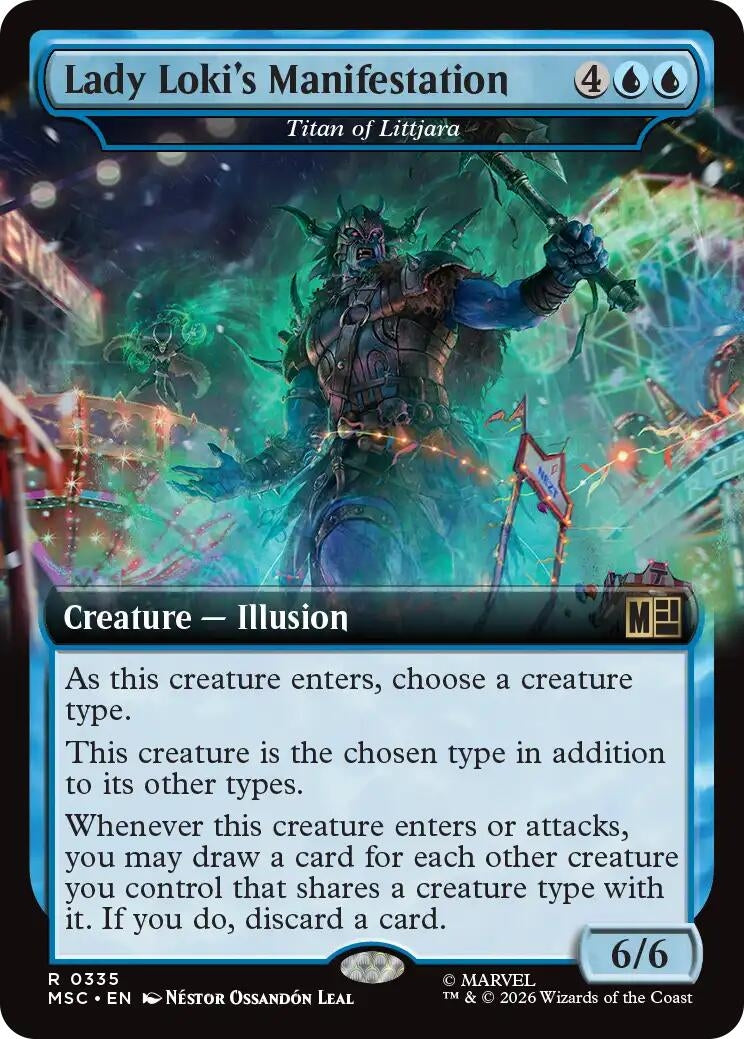 Image for Lady Loki's Manifestation - Titan of Littjara (Extended Art) (335) [Commander: Marvel Super Heroes] - Magic: The Gathering