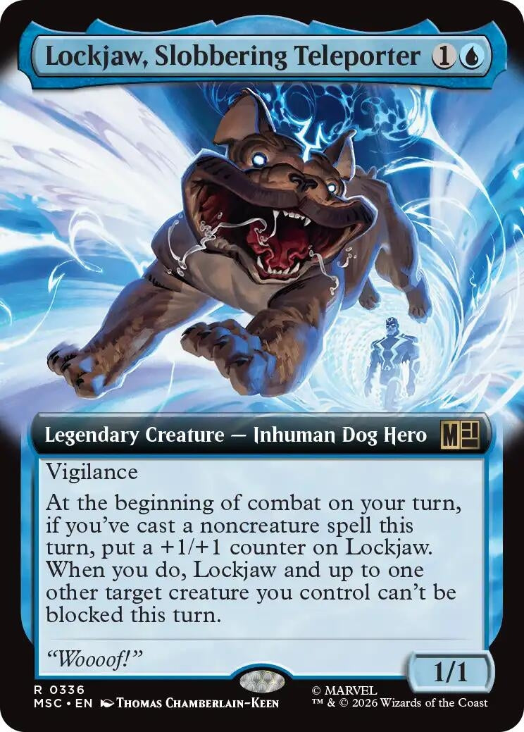 Image for Lockjaw, Slobbering Teleporter (Extended Art) (336) [Commander: Marvel Super Heroes] - Magic: The Gathering