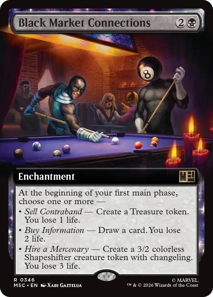 Image for Black Market Connections (Extended Art) (346) [Commander: Marvel Super Heroes] - Magic: The Gathering
