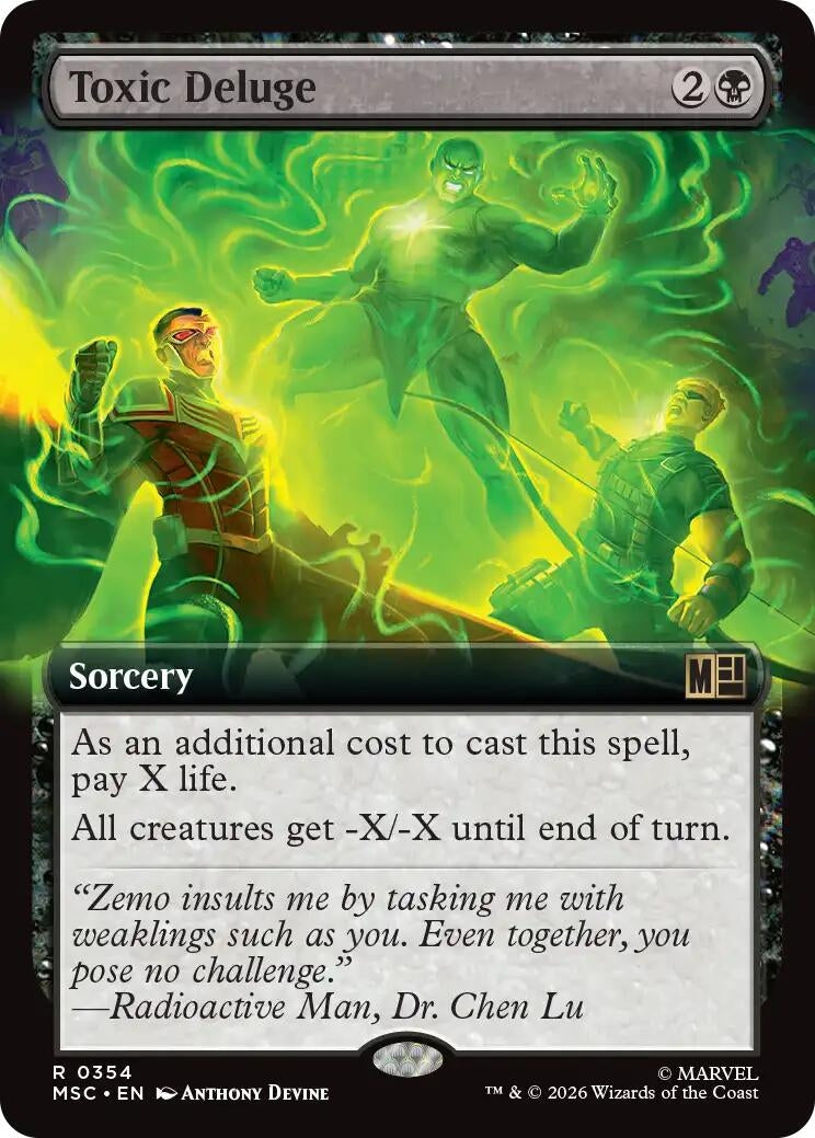 Image for Toxic Deluge (Borderless) (354) [Commander: Marvel Super Heroes] - Magic: The Gathering