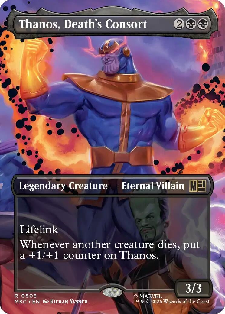 Image for Thanos, Death's Consort (Extended Art) (508) [Commander: Marvel Super Heroes] - Magic: The Gathering