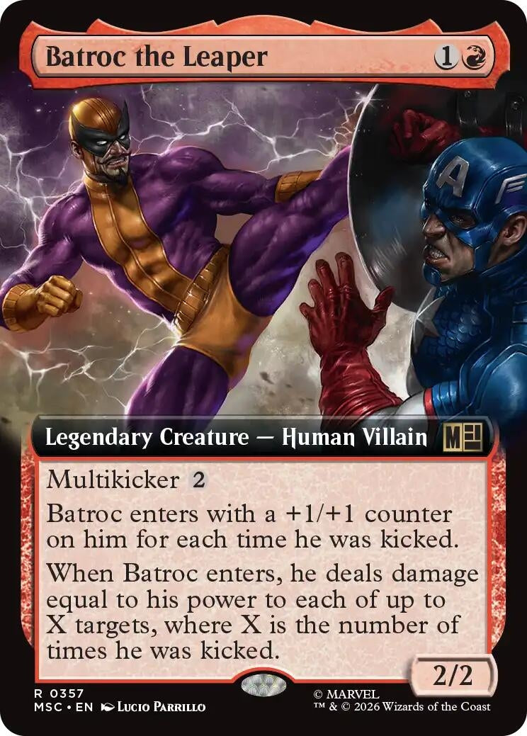 Image for Batroc the Leaper (Extended Art) (357) [Commander: Marvel Super Heroes] - Magic: The Gathering