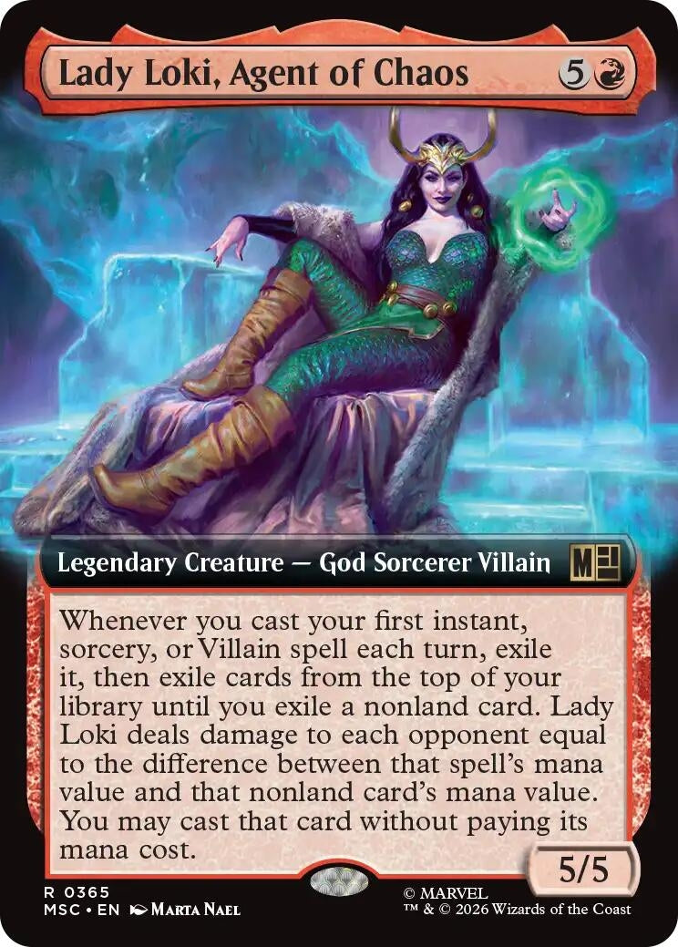 Image for Lady Loki, Agent of Chaos (Extended Art) (365) [Commander: Marvel Super Heroes] - Magic: The Gathering