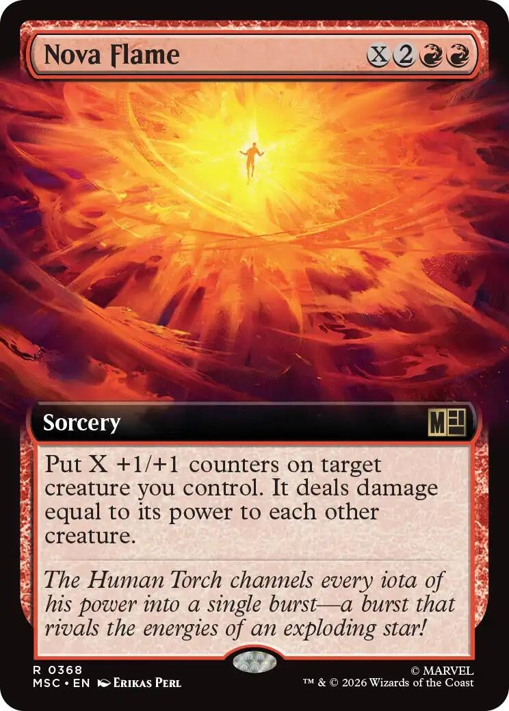 Image for Nova Flame (Extended Art) (368) [Commander: Marvel Super Heroes] - Magic: The Gathering