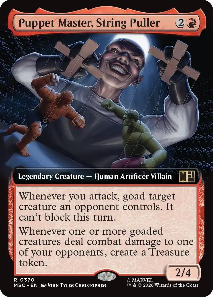 Image for Puppet Master, String Puller (Extended Art) (370) [Commander: Marvel Super Heroes] - Magic: The Gathering
