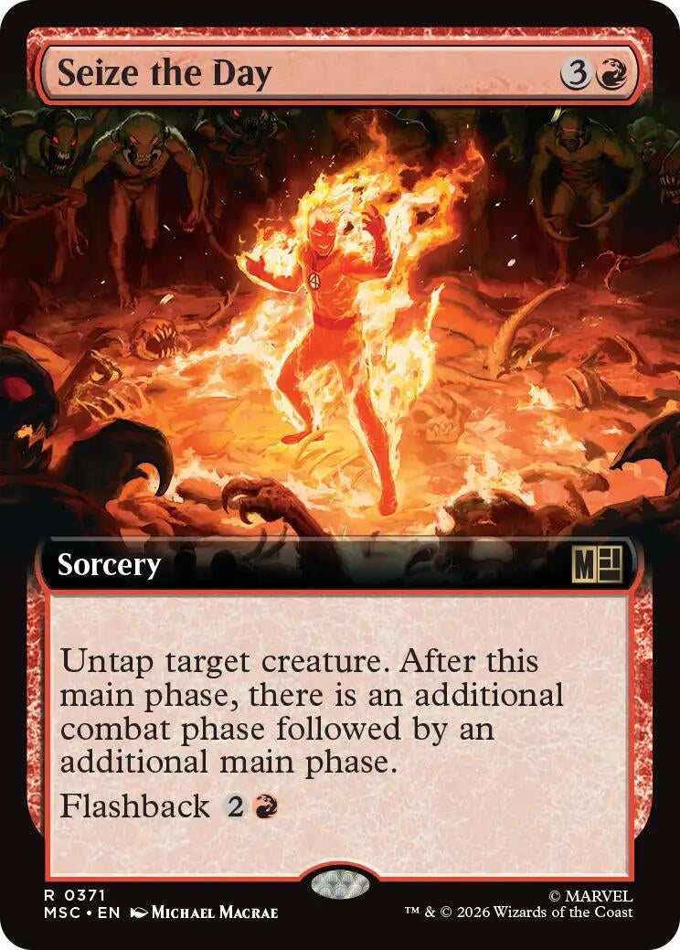 Image for Seize the Day (Extended Art) (371) [Commander: Marvel Super Heroes] - Magic: The Gathering