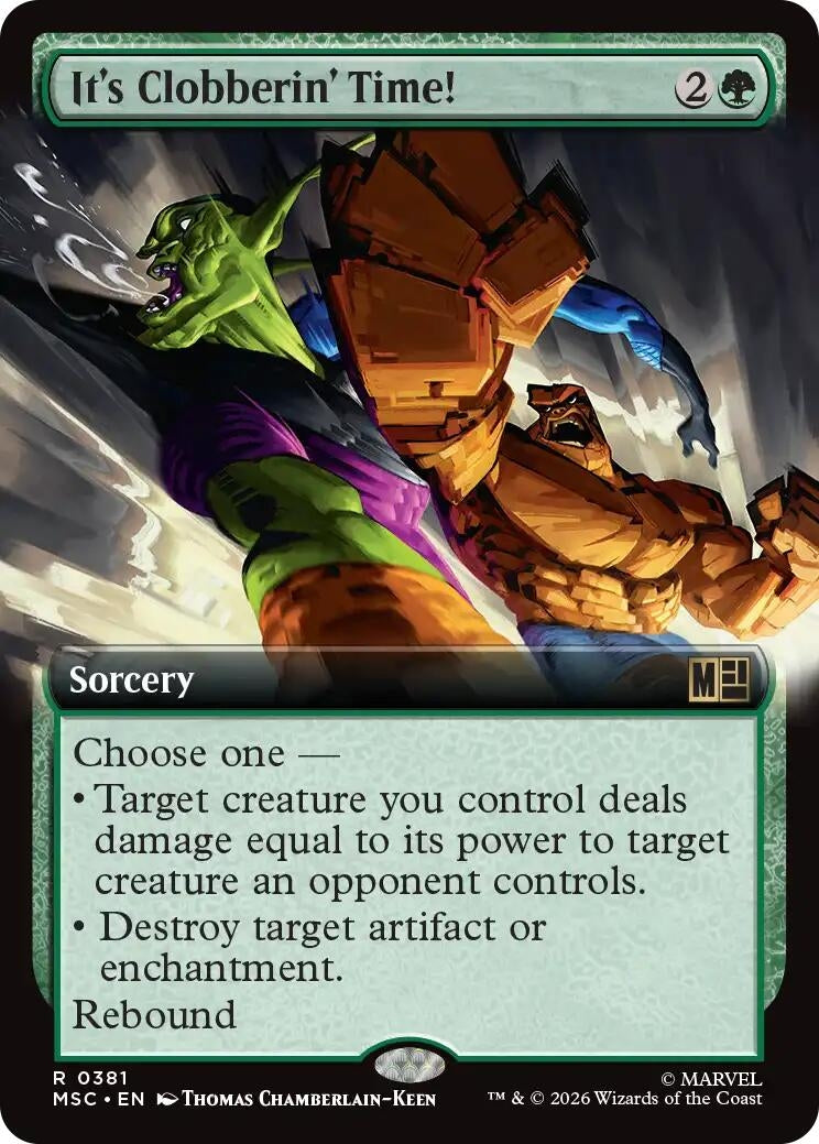 Image for It's Clobberin' Time! (Extended Art) (381) [Commander: Marvel Super Heroes] - Magic: The Gathering