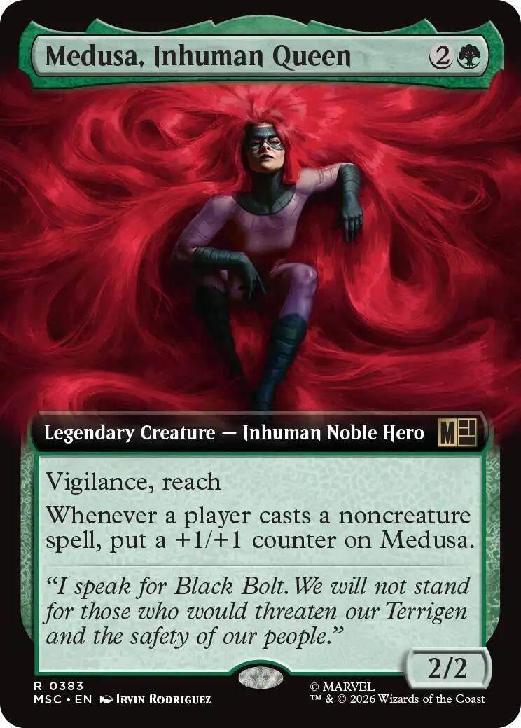 Image for Medusa, Inhuman Queen (Extended Art) (383) [Commander: Marvel Super Heroes] - Magic: The Gathering