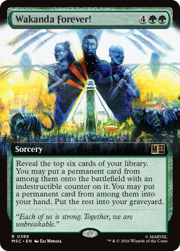 Image for Wakanda Forever! (Extended Art) (388) [Commander: Marvel Super Heroes] - Magic: The Gathering