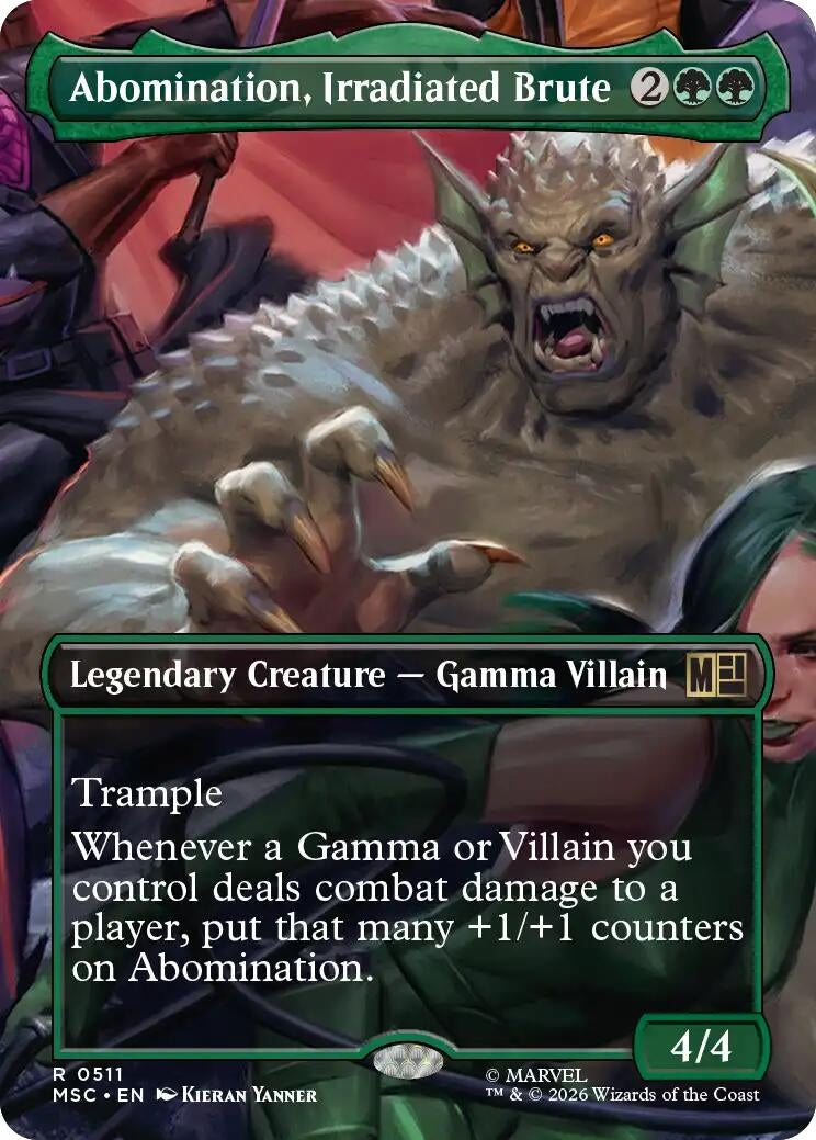 Image for Abomination, Irradiated Brute (Borderless) (511) [Commander: Marvel Super Heroes] - Magic: The Gathering