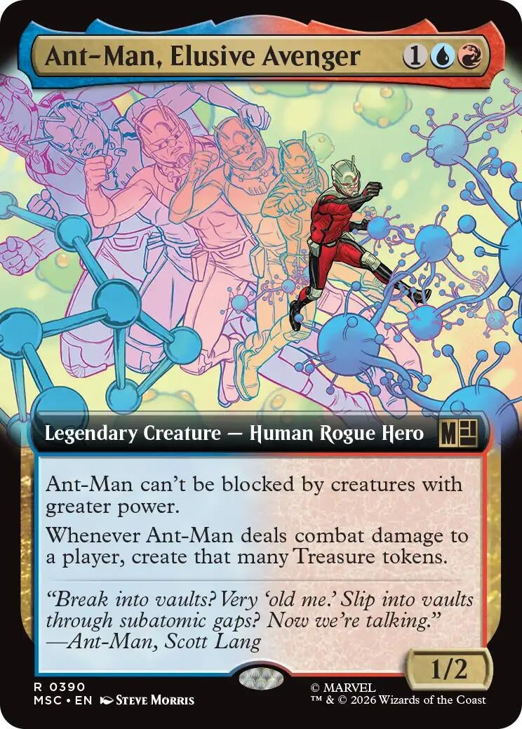 Image for Ant-Man, Elusive Avenger (Extended Art) (390) [Commander: Marvel Super Heroes] - Magic: The Gathering