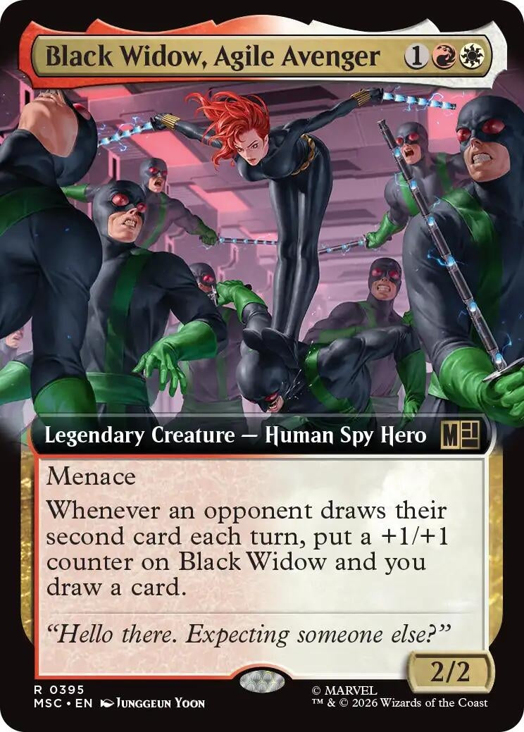 Image for Black Widow, Agile Avenger (Extended Art) (395) [Commander: Marvel Super Heroes] - Magic: The Gathering