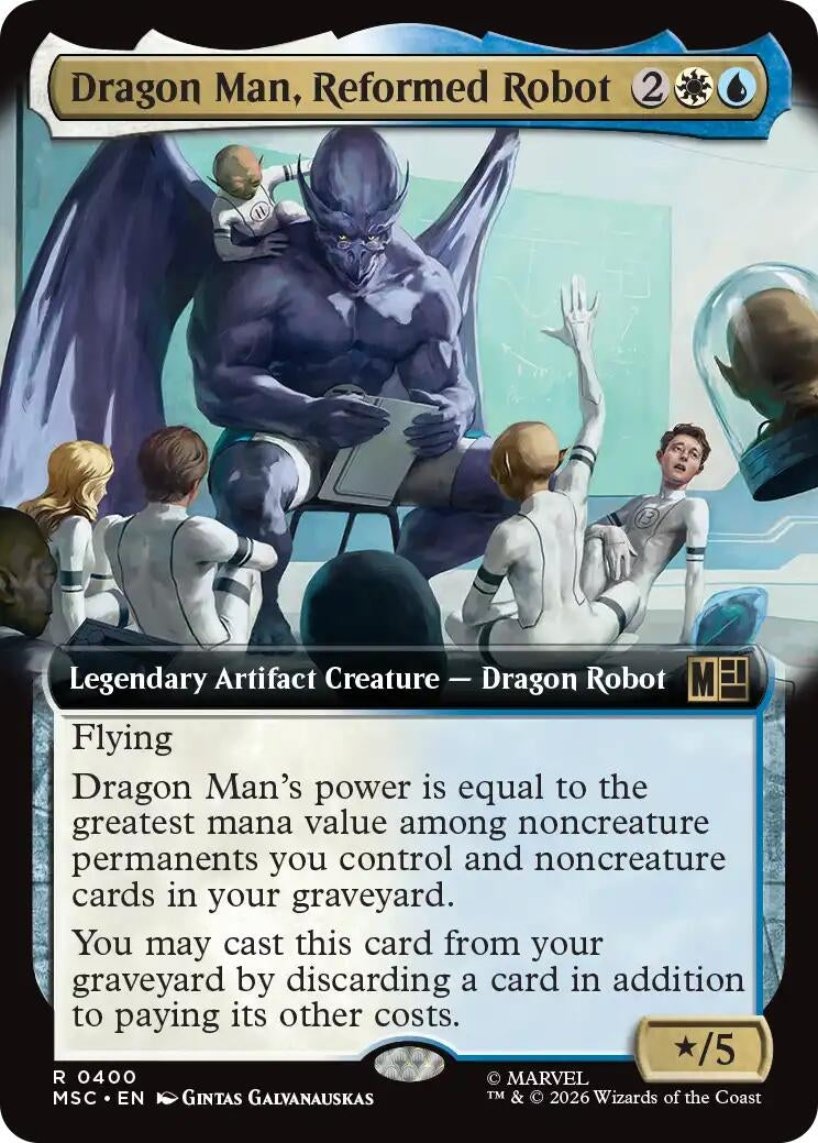 Image for Dragon Man, Reformed Robot (Extended Art) (400) [Commander: Marvel Super Heroes] - Magic: The Gathering