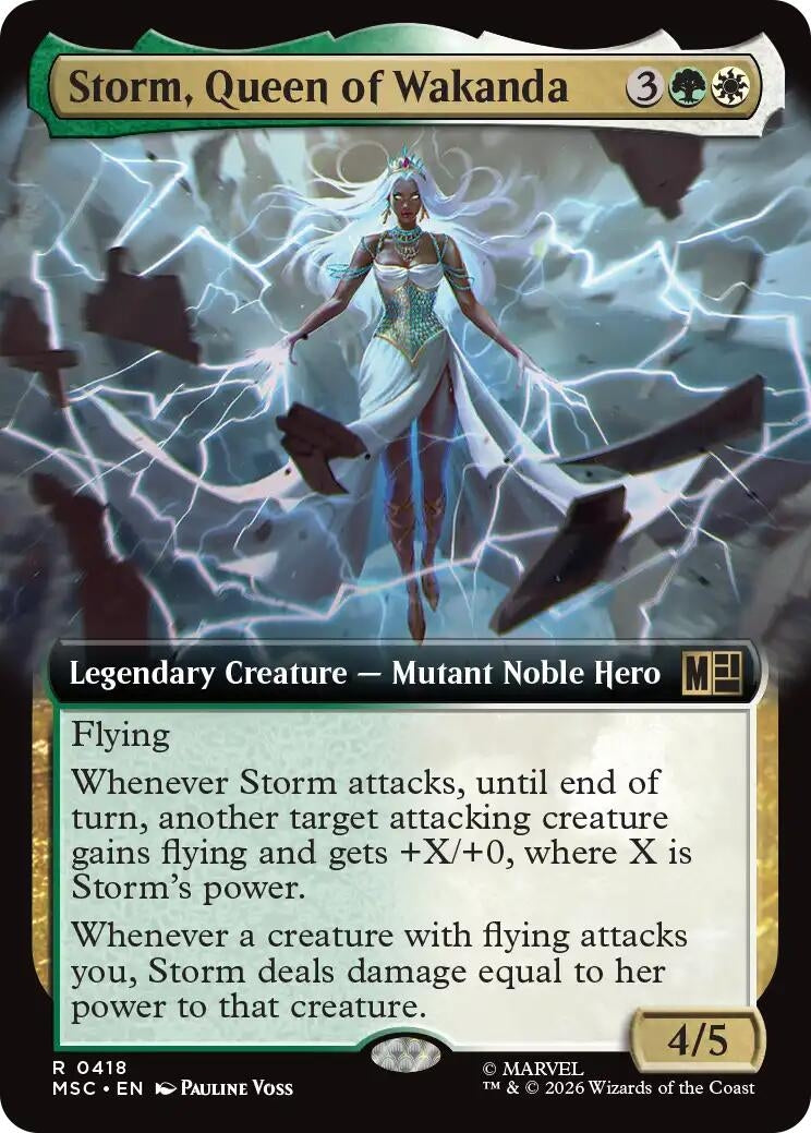 Image for Storm, Queen of Wakanda (Extended Art) (418) [Commander: Marvel Super Heroes] - Magic: The Gathering