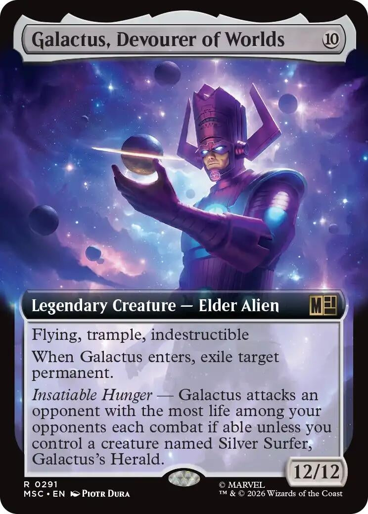Image for Galactus, Devourer of Worlds (Extended Art) (291) [Commander: Marvel Super Heroes] - Magic: The Gathering