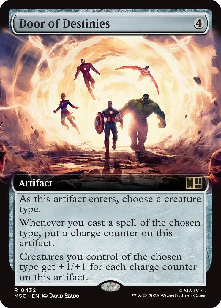 Image for Door of Destinies (Extended Art) (432) [Commander: Marvel Super Heroes] - Magic: The Gathering
