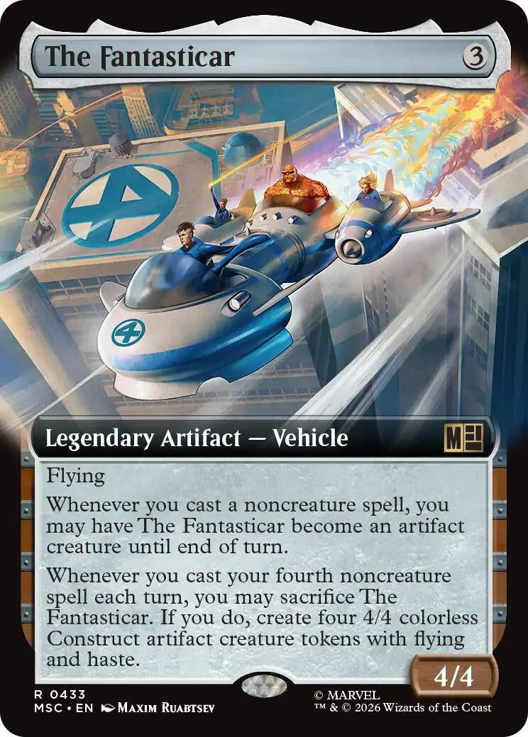 Image for The Fantasticar (Extended Art) (433) [Commander: Marvel Super Heroes] - Magic: The Gathering