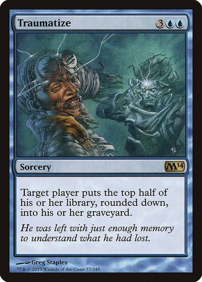 Image for Traumatize (77) [Magic 2014 (M14)] - Magic: The Gathering