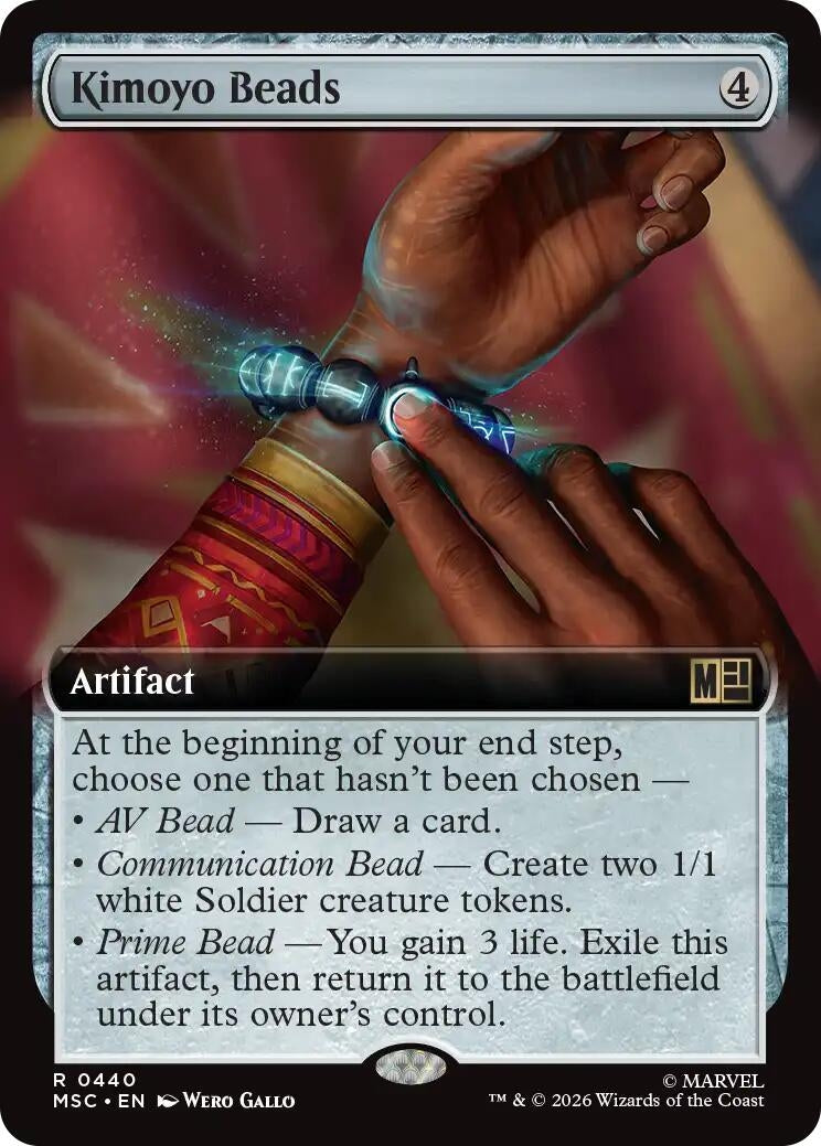 Image for Kimoyo Beads (Extended Art) (440) [Commander: Marvel Super Heroes] - Magic: The Gathering