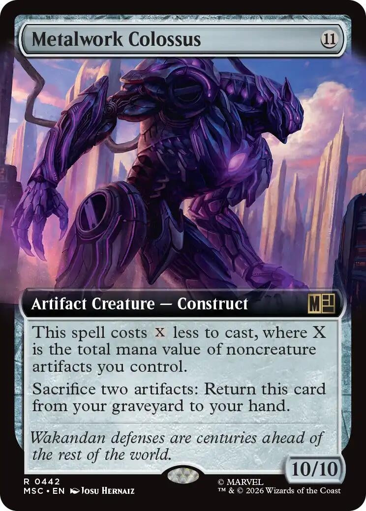 Image for Metalwork Colossus (Extended Art) (442) [Commander: Marvel Super Heroes] - Magic: The Gathering