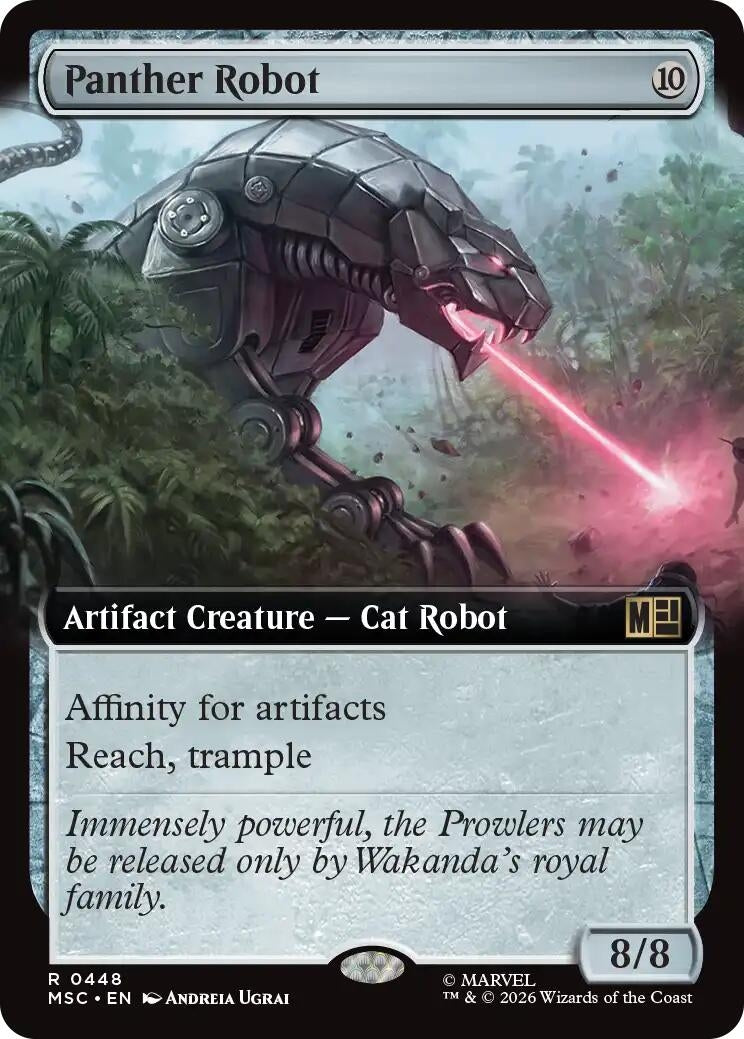 Image for Panther Robot (Extended Art) (448) [Commander: Marvel Super Heroes] - Magic: The Gathering