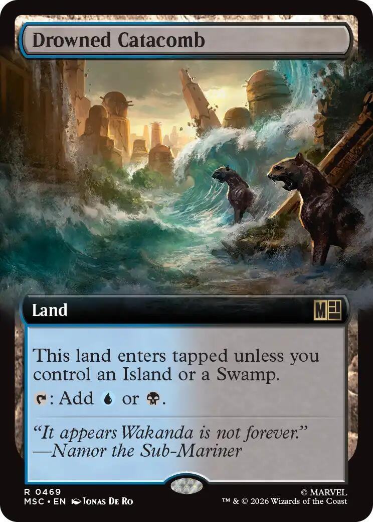 Image for Drowned Catacomb (Extended Art) (469) [Commander: Marvel Super Heroes] - Magic: The Gathering