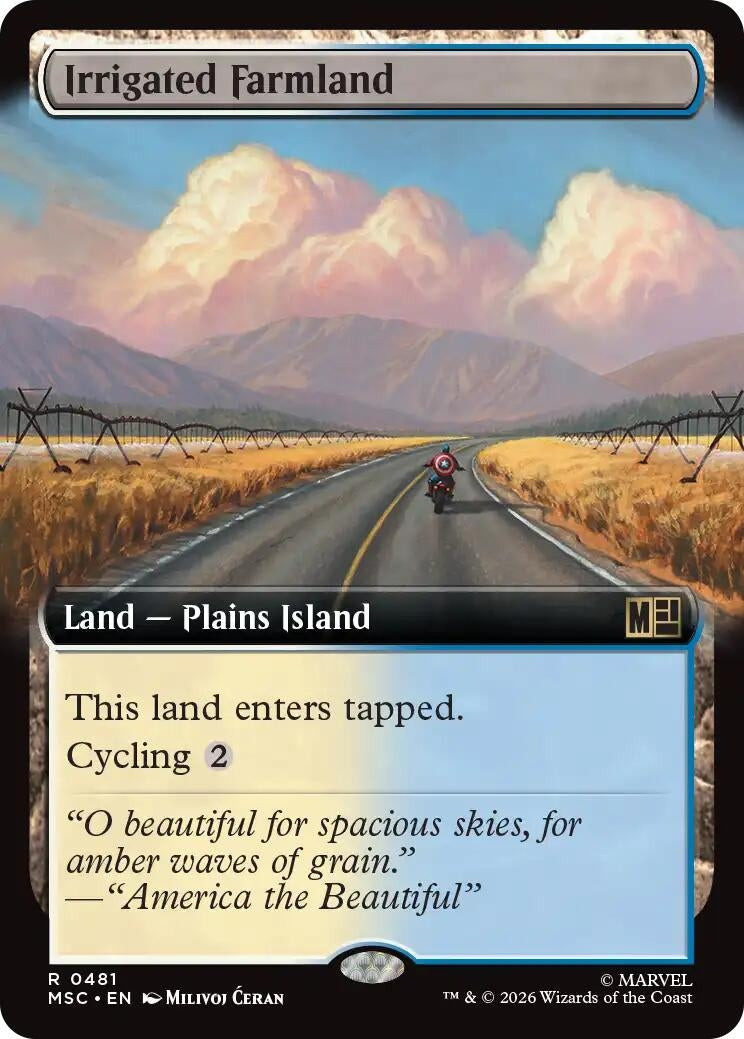 Image for Irrigated Farmland (Extended Art) (481) [Commander: Marvel Super Heroes] - Magic: The Gathering