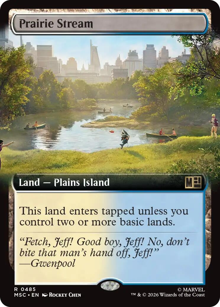 Image for Prairie Stream (Extended Art) (485) [Commander: Marvel Super Heroes] - Magic: The Gathering