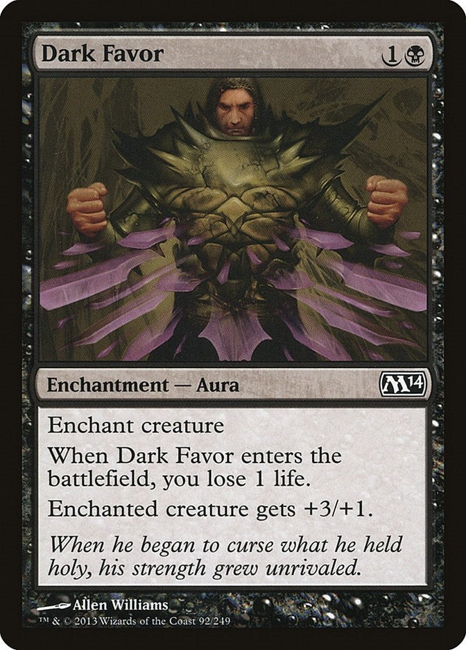 Image for Dark Favor (92) [Magic 2014 (M14)] - Magic: The Gathering