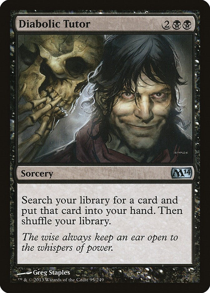 Image for Diabolic Tutor (95) [Magic 2014 (M14)] - Magic: The Gathering