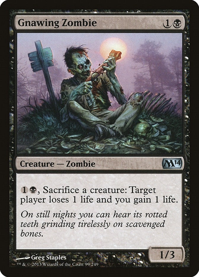 Image for Gnawing Zombie (99) [Magic 2014 (M14)] - Magic: The Gathering