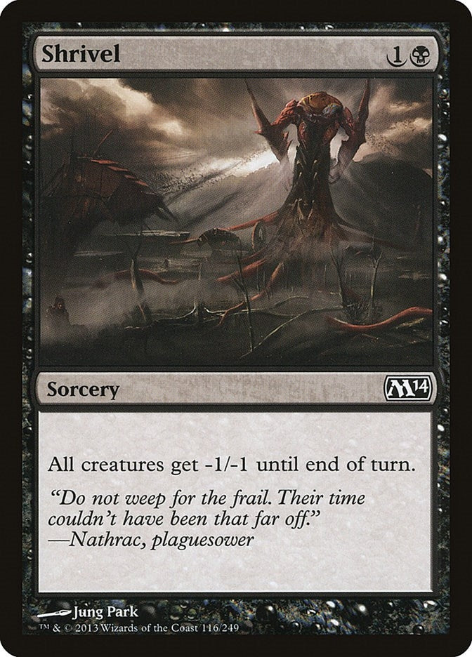 Image for Shrivel (116) [Magic 2014 (M14)] - Magic: The Gathering