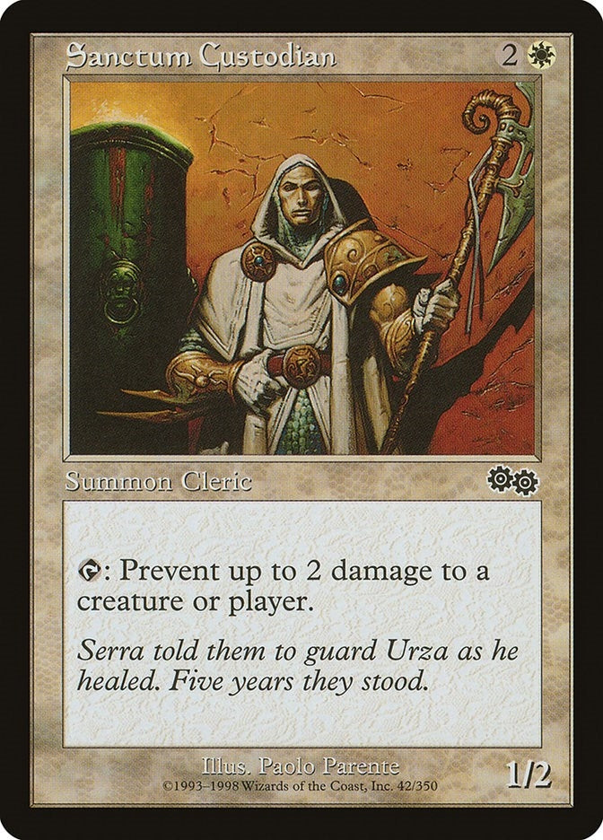 Image for Sanctum Custodian (42) [Urza's Saga] - Magic: The Gathering