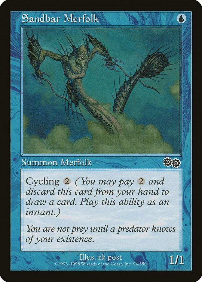 Image for Sandbar Merfolk (94) [Urza's Saga] - Magic: The Gathering