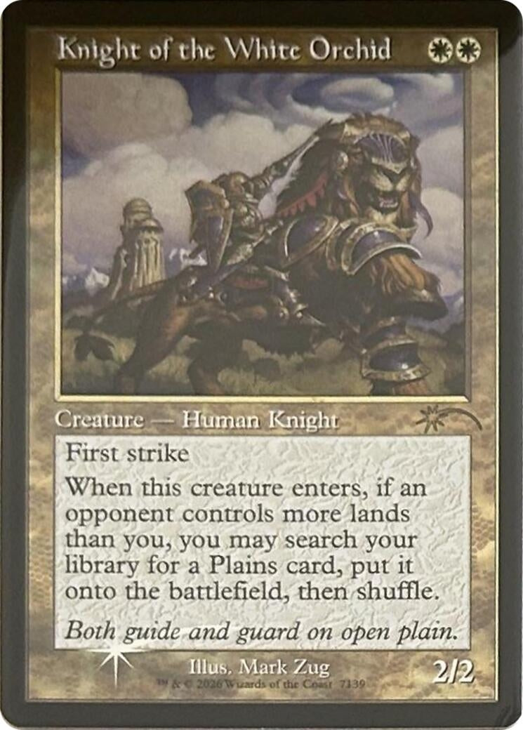 Image for Knight of the White Orchid (Retro Frame) (7139) [Secret Lair Drop Series] - Magic: The Gathering