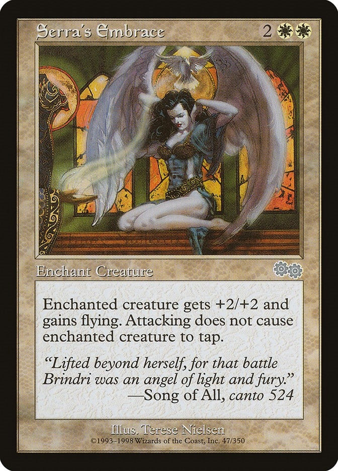 Image for Serra's Embrace (47) [Urza's Saga] - Magic: The Gathering