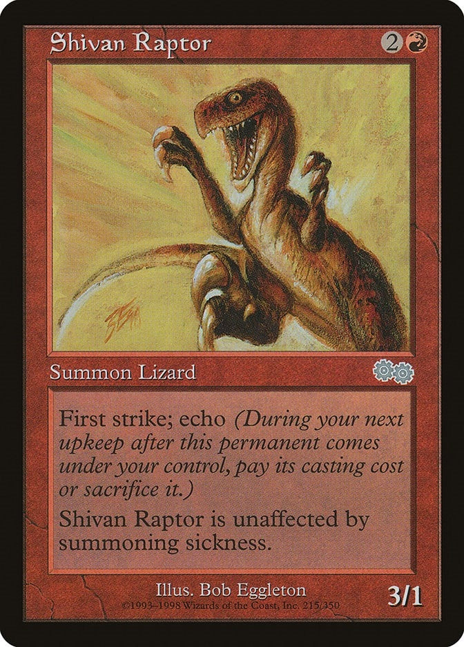 Image for Shivan Raptor (215) [Urza's Saga] - Magic: The Gathering