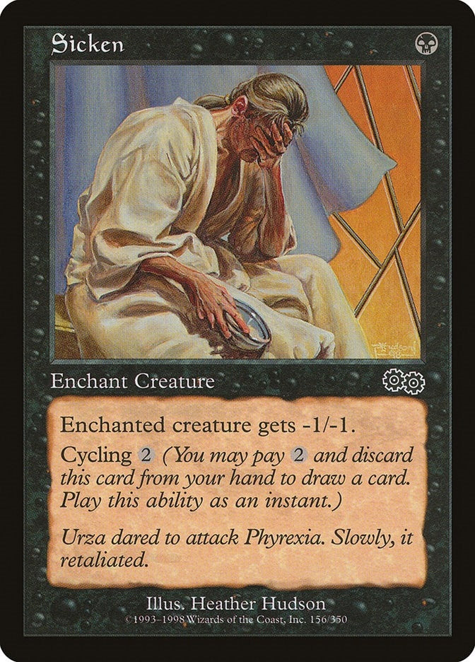 Image for Sicken (156) [Urza's Saga] - Magic: The Gathering
