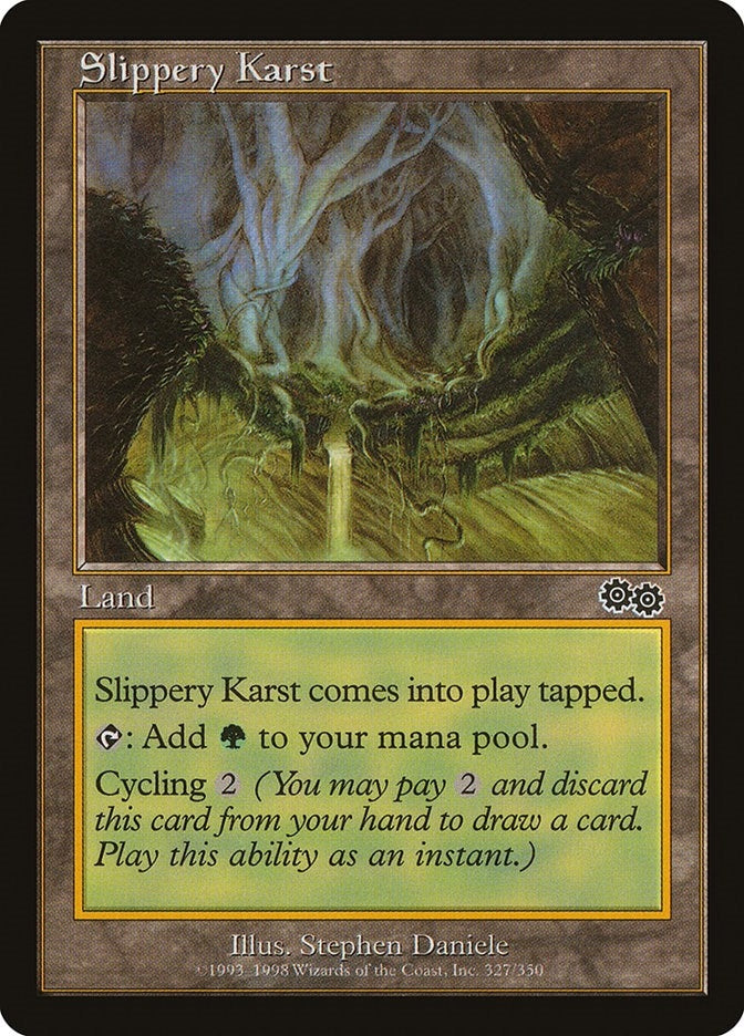 Image for Slippery Karst (327) [Urza's Saga] - Magic: The Gathering