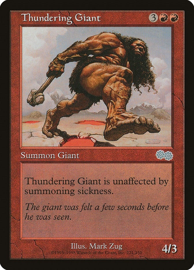 Image for Thundering Giant (221) [Urza's Saga] - Magic: The Gathering