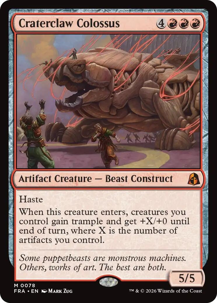 Image for Craterclaw Colossus (78) [Reality Fracture] (FRA) - Magic: The Gathering