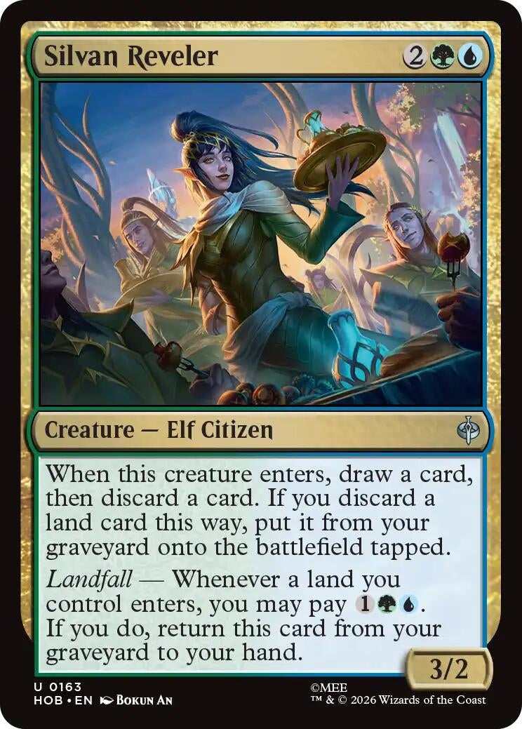 Image for Silvan Reveler (163) [The Hobbit] (HOB) - Magic: The Gathering