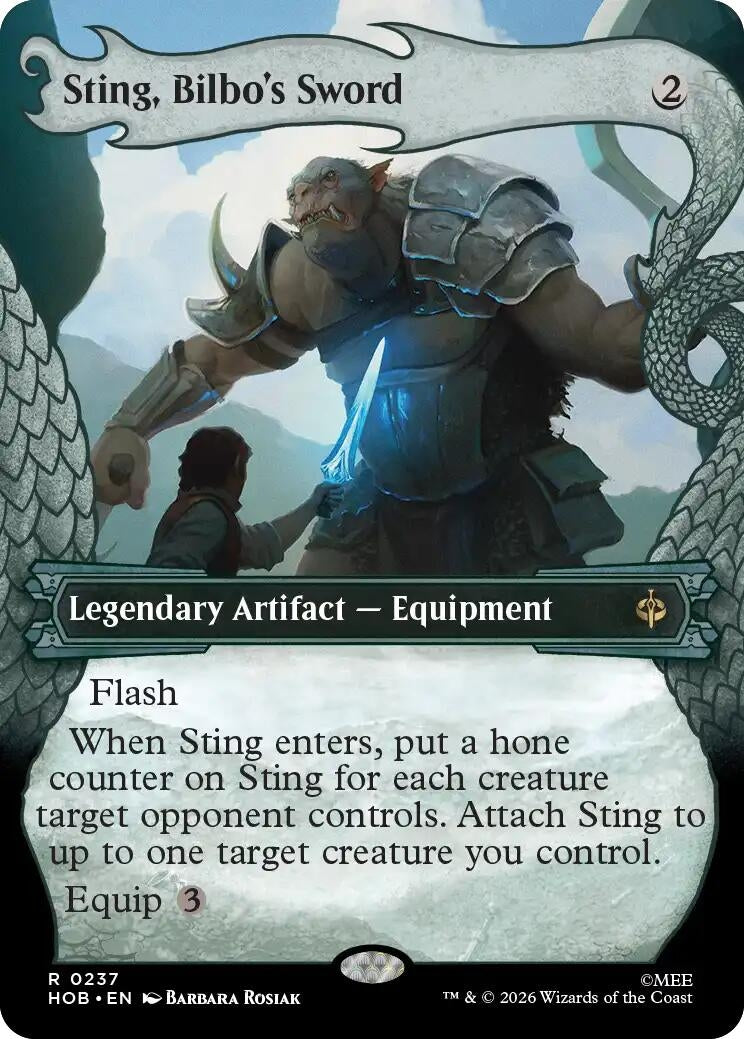 Image for Sting, Bilbo's Sword (Showcase) (237) [The Hobbit] (HOB) - Magic: The Gathering