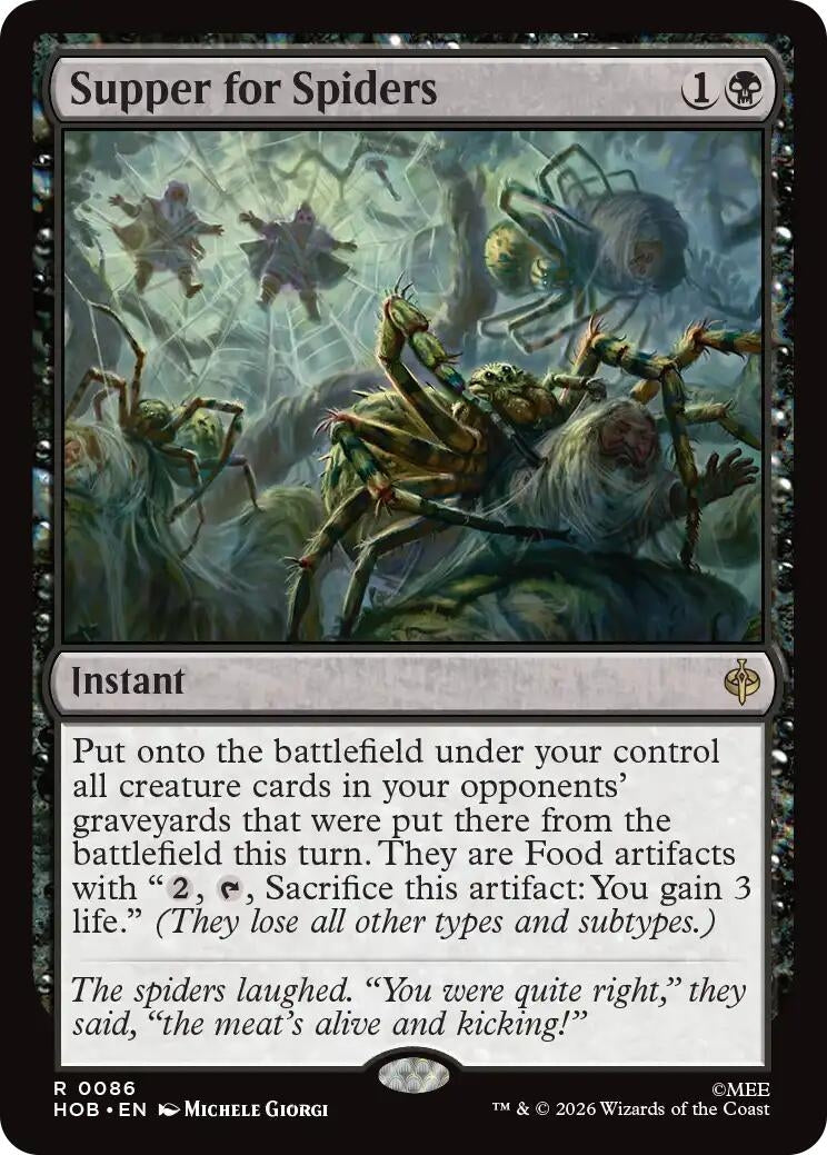 Image for Supper for Spiders (86) [The Hobbit] (HOB) - Magic: The Gathering