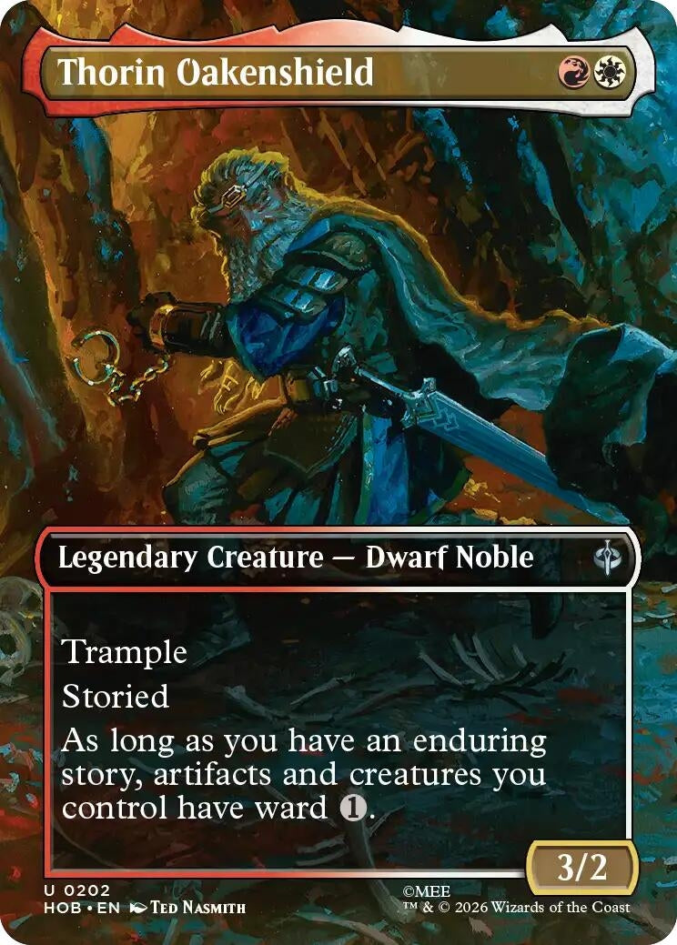 Image for Thorin Oakenshield (Borderless) (202) [The Hobbit] (HOB) - Magic: The Gathering
